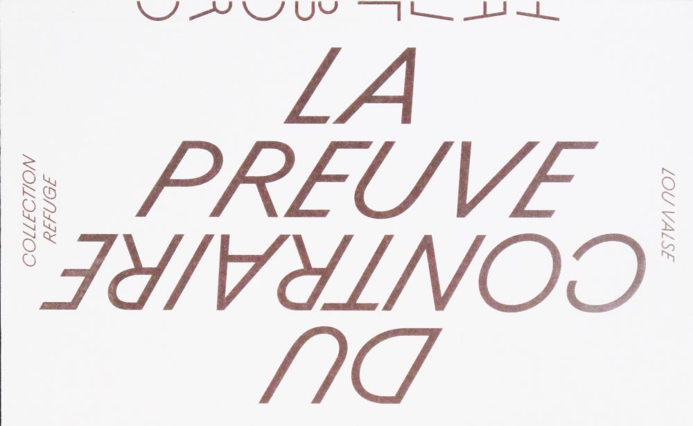 La Preuve du&nbsp;contraire